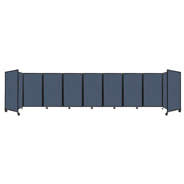 Room Divider 360 Folding Portable Partition 25' x 5' Ocean Fabric